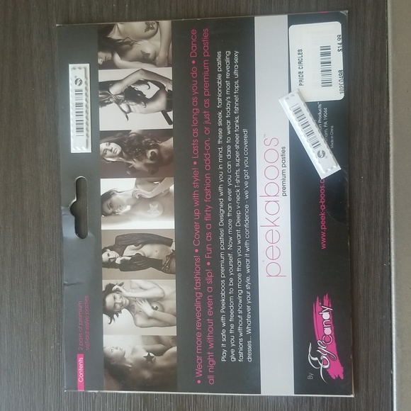 Peek-a-boos premium pasties, One size, Rainbow - Picture 2 of 3